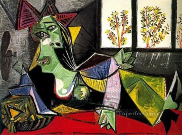  Maar Pintura - Mujer allongee sur un diván Dora Maar 1939 Cubismo